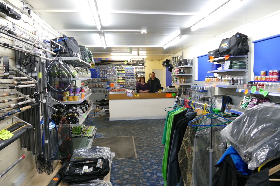 Fishing Tackle Shop in Nottinghamshire at Janson Fishery.