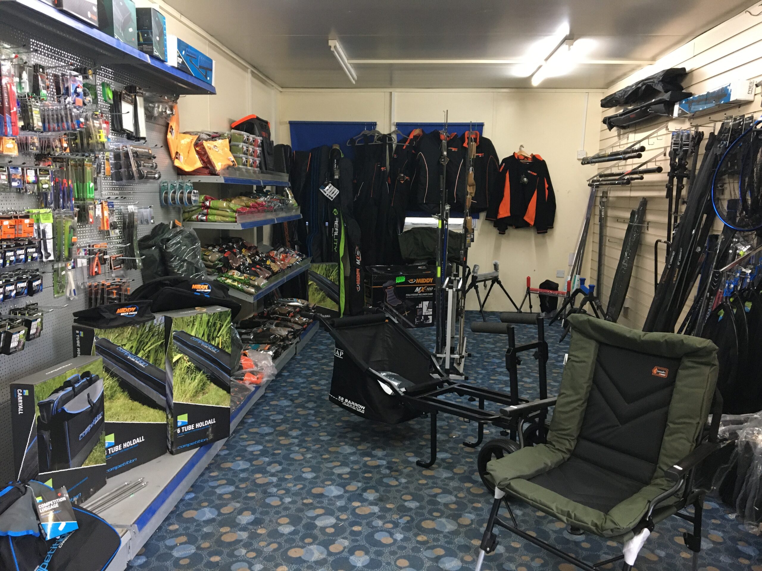 Fishing Tackle Shop in Nottinghamshire at Janson Fishery.